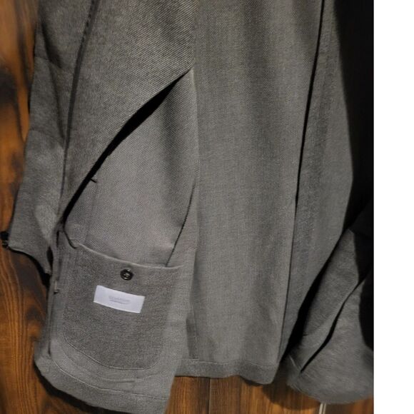 NWT Giasone Austin Hood Birdseye Grey 44 Reg Jacket with Detachable Bib and Hood - Picture 6 of 10